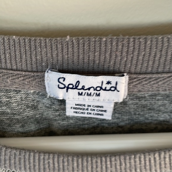 Splendid size medium women’s gray polyester, spandex, shirt… - Picture 3 of 4